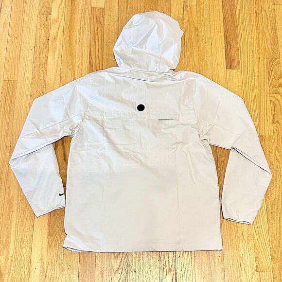 Nike Men’s Size M-Tall Unscripted Repel Anorak White Black Golf Jacket - Picture 4 of 9